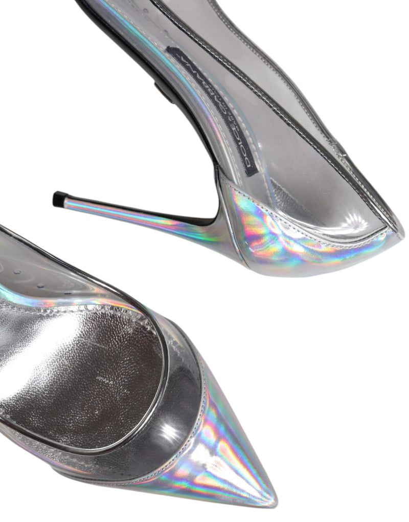 Dolce & Gabbana Multicolor Iridescent Pointed Toe Pumps