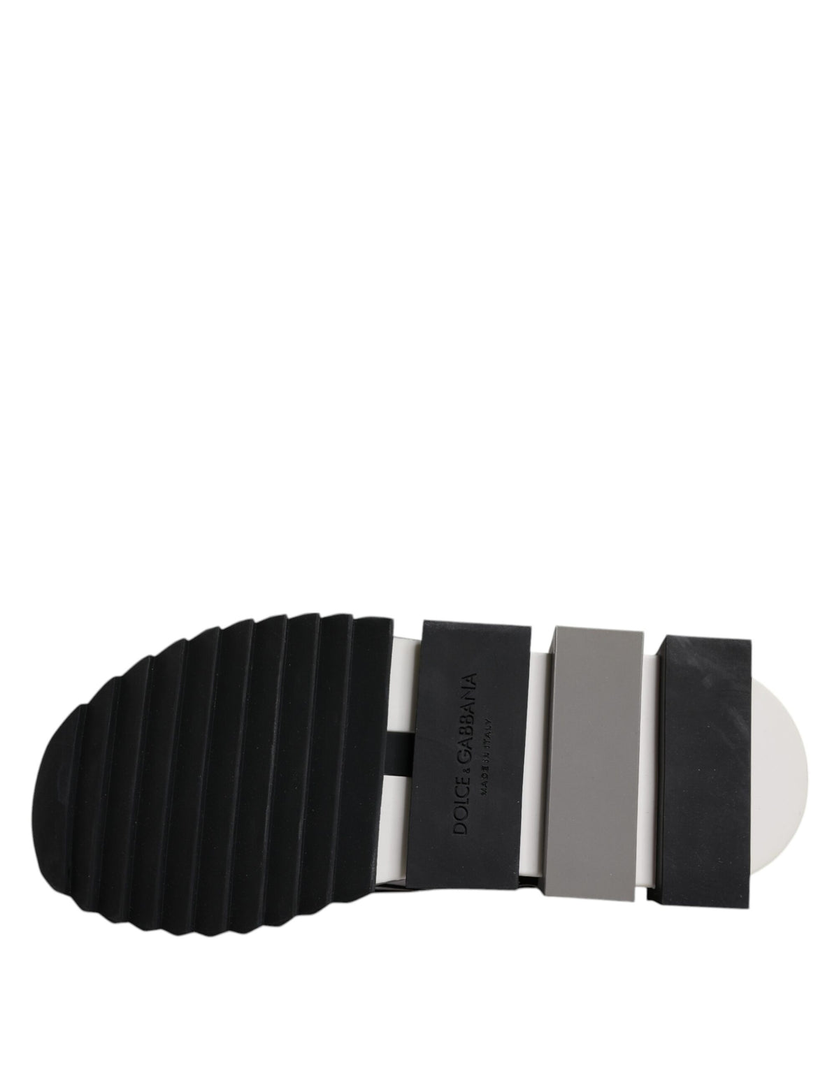Dolce & Gabbana Black and White Sorrento Slip-On Sneakers