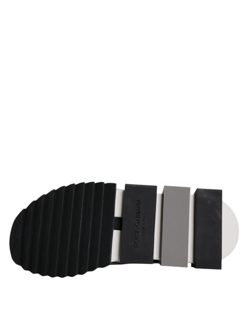 Dolce & Gabbana Black and White Sorrento Slip-On Sneakers