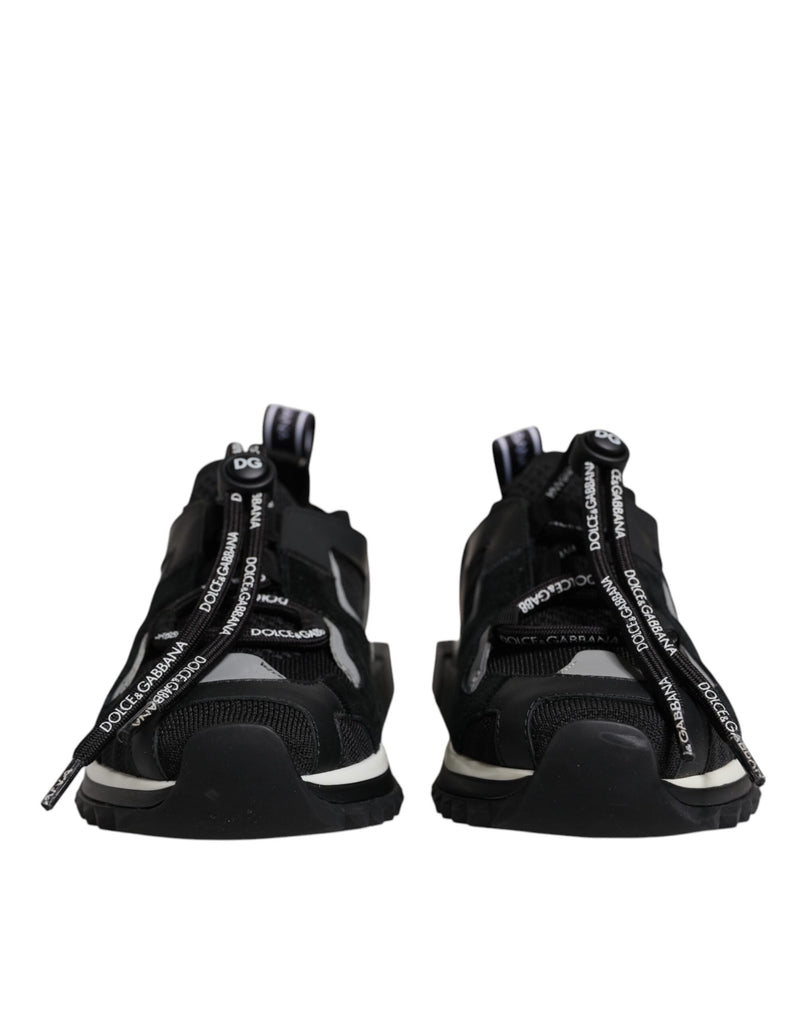 Dolce & Gabbana Black Mesh Sorrento Trekking Sneakers