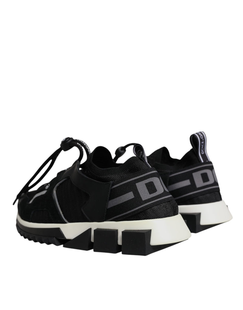 Dolce & Gabbana Black Mesh Sorrento Trekking Sneakers