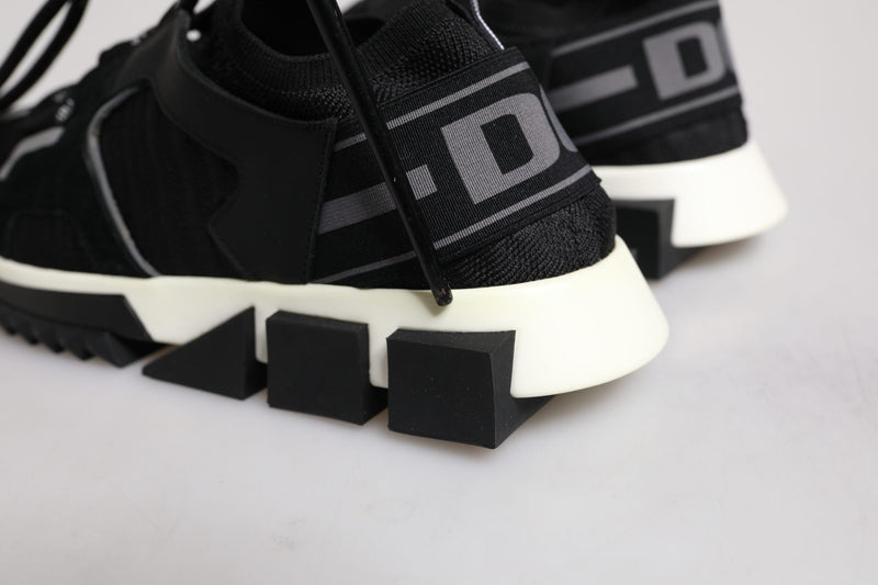 Dolce & Gabbana Black Mesh Sorrento Trekking Sneakers