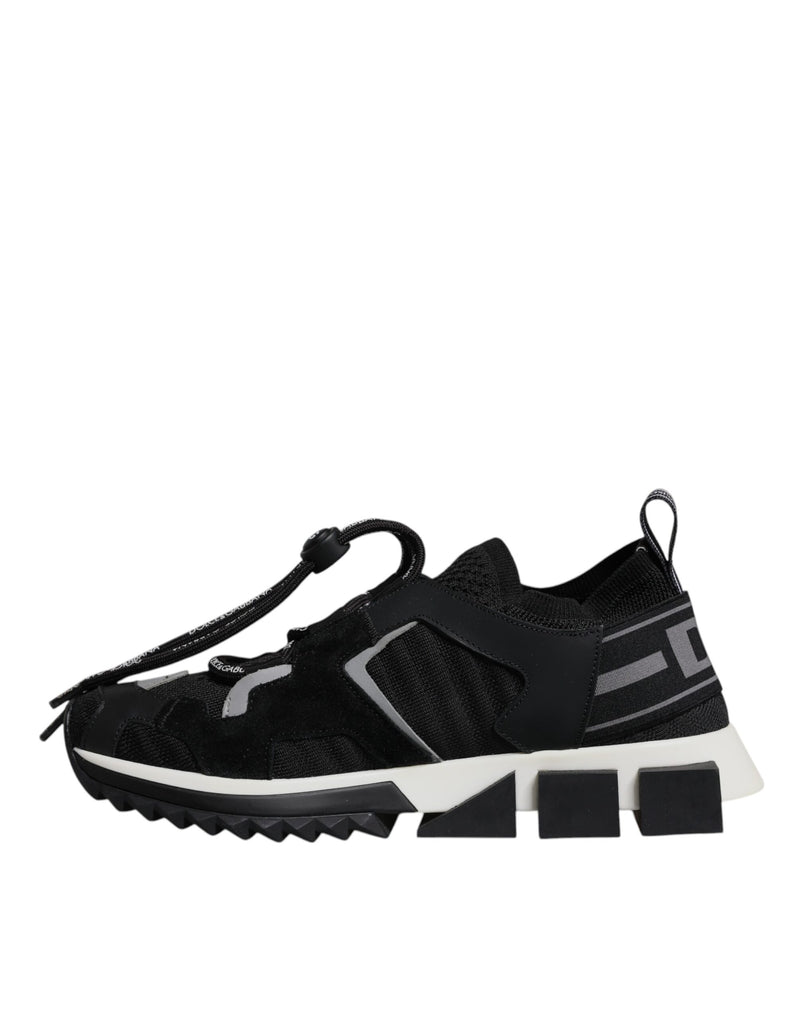 Dolce & Gabbana Black Mesh Sorrento Trekking Sneakers