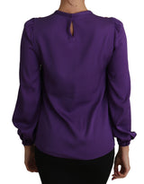 Chemisier violet Dolce &amp; Gabbana Prince Fairy Tale Top orné