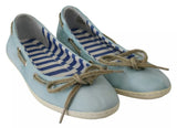 Pantofola D'Oro Minnesota Blue Stripe Flat Slip-On Shoes