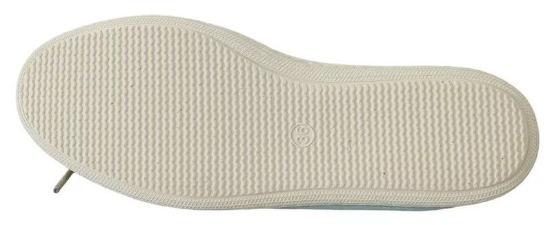 Pantofola D'Oro Minnesota Blue Stripe Flat Slip-On Shoes