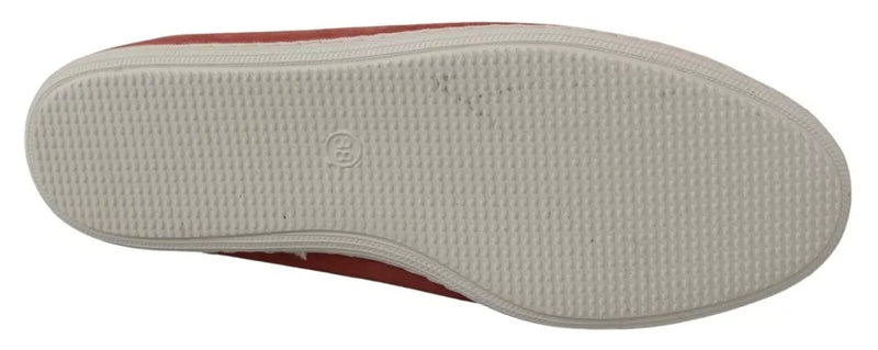Pantofola D'Oro Coral Suede Lace Bow Loafers - Élégantes Ballet Flats