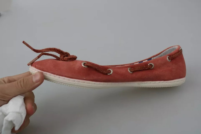 Pantofola D'Oro Coral Suede Lace Bow Loafers - Élégantes Ballet Flats