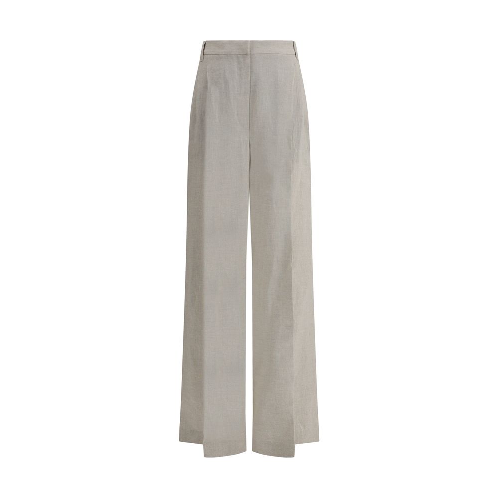 Brunello Cucinelli Pantalons en Lin - Design Évasé Élégant