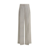 Brunello Cucinelli Pantalons en Lin - Design Évasé Élégant