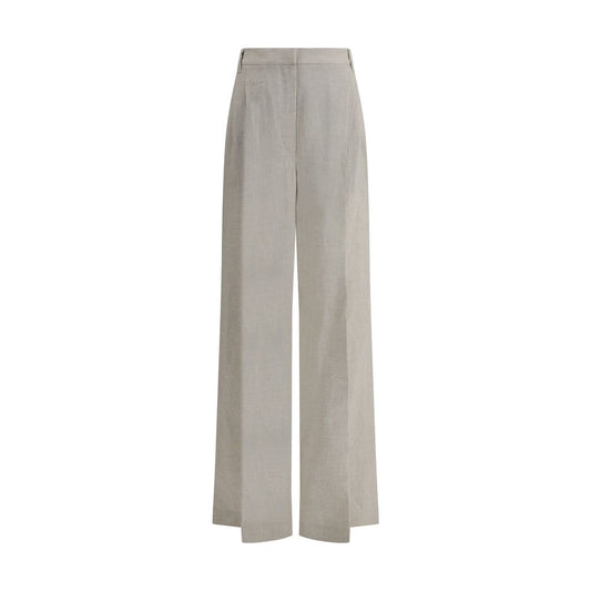 Brunello Cucinelli Linen Pants - Elegant Wide-Leg Design