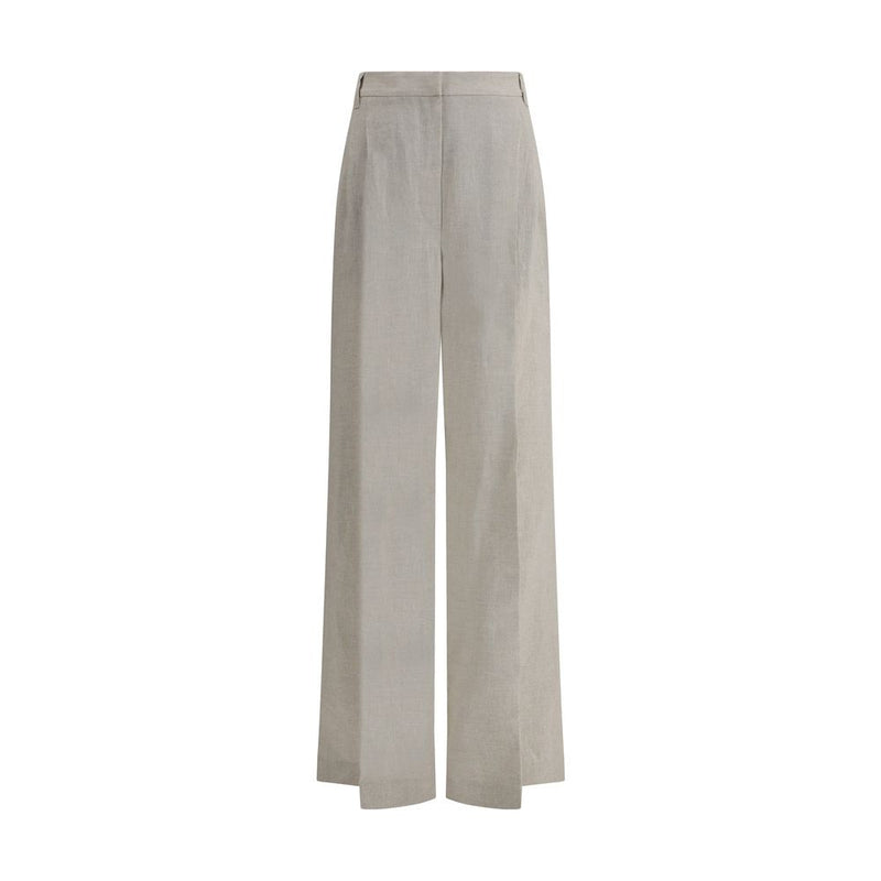 Brunello Cucinelli Linen Pants - Elegant Wide-Leg Design