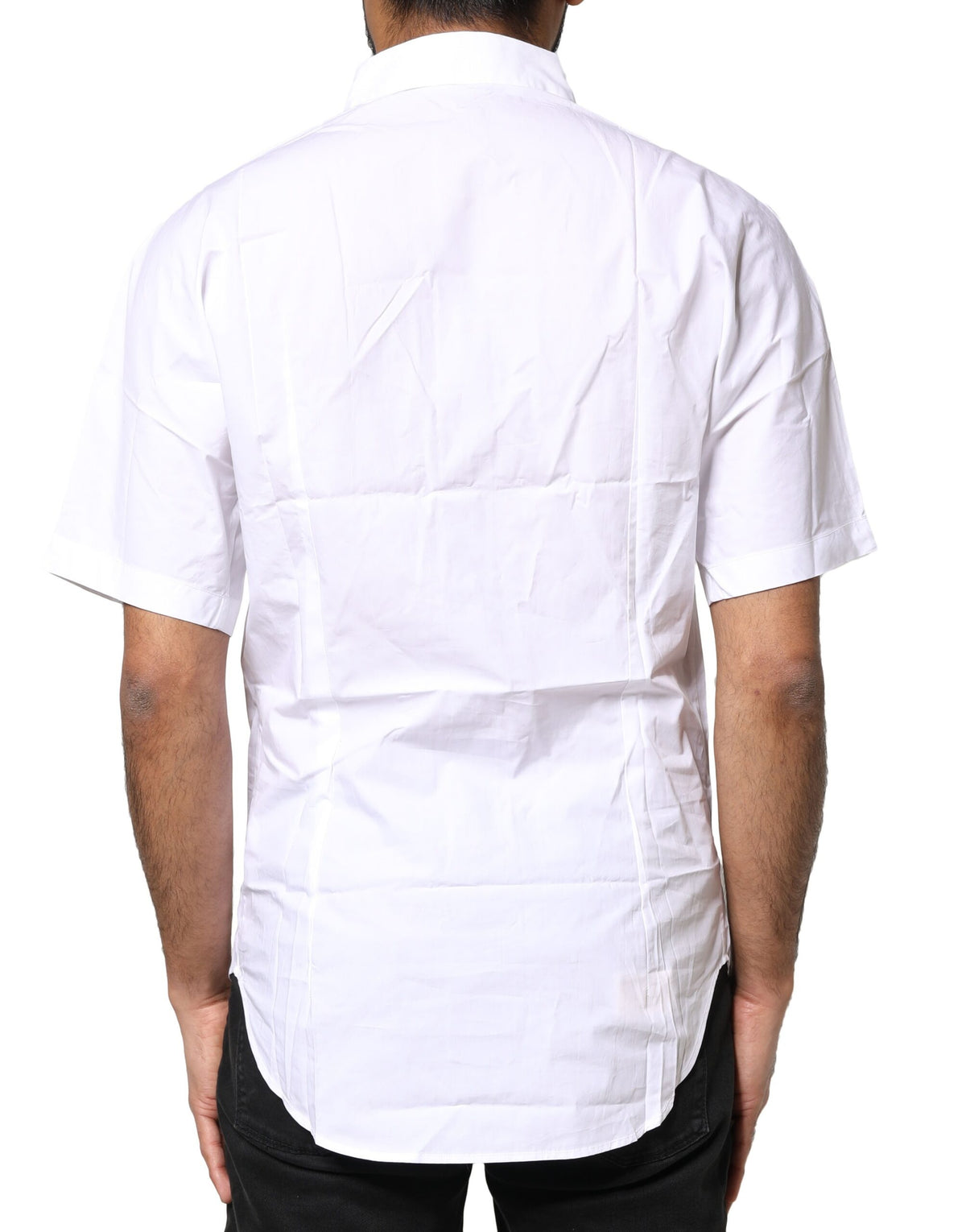 Polo homme blanc en coton à boutons, style décontracté, Dolce &amp; Gabbana