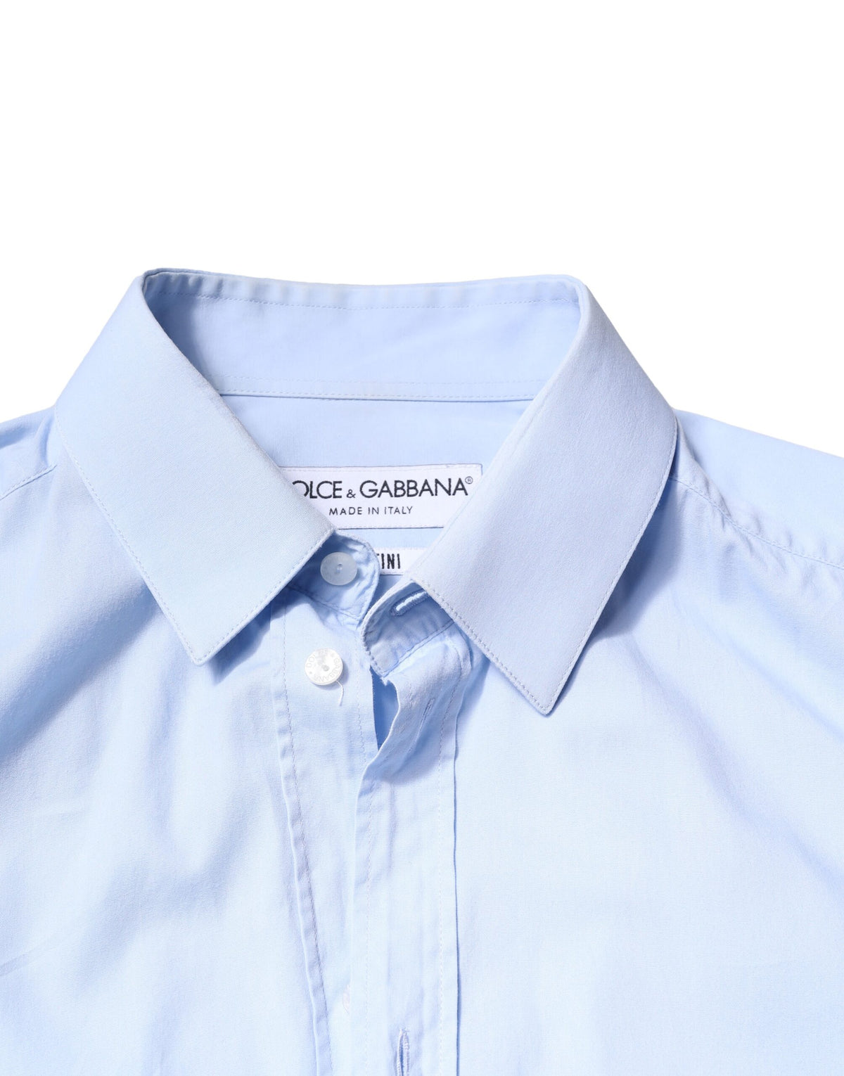 Chemise habillée MARTINI en coton bleu clair de Dolce &amp; Gabbana