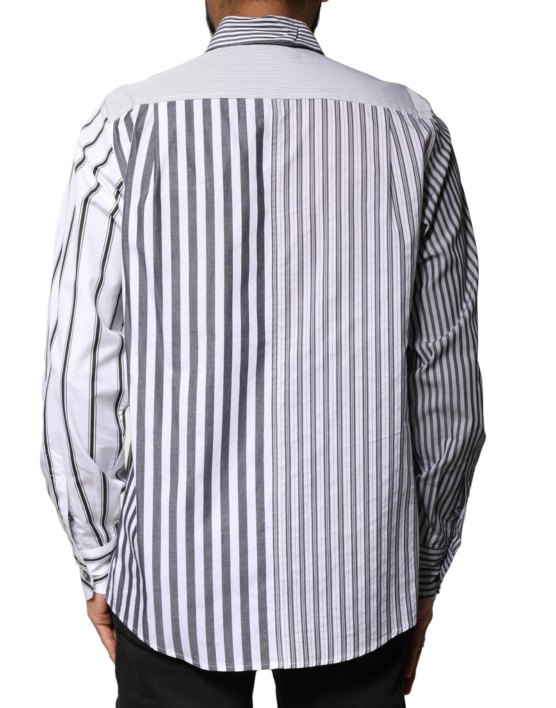 Chemise décontractée à rayures multicolores et à boutons de Dolce &amp; Gabbana