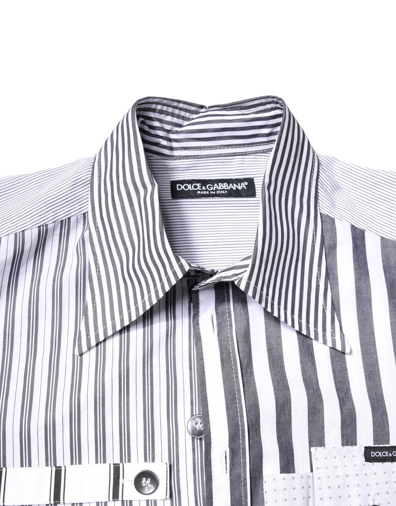 Chemise décontractée à rayures multicolores et à boutons de Dolce &amp; Gabbana