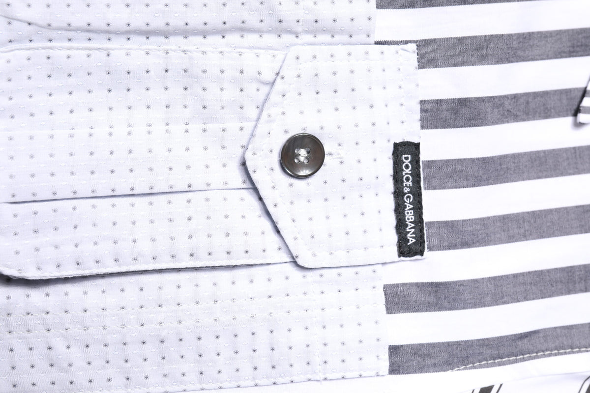 Chemise décontractée à rayures multicolores et à boutons de Dolce &amp; Gabbana