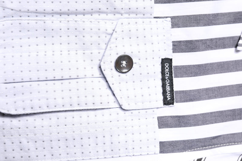 Chemise décontractée à rayures multicolores et à boutons de Dolce &amp; Gabbana