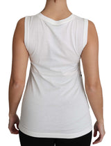 Débardeur Dolce &amp; Gabbana en coton blanc #dgfamily
