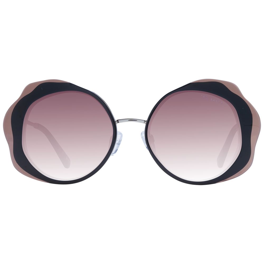 Ted Baker Black Women Sunglasses - Chic Round Frame with Gradient Lenses