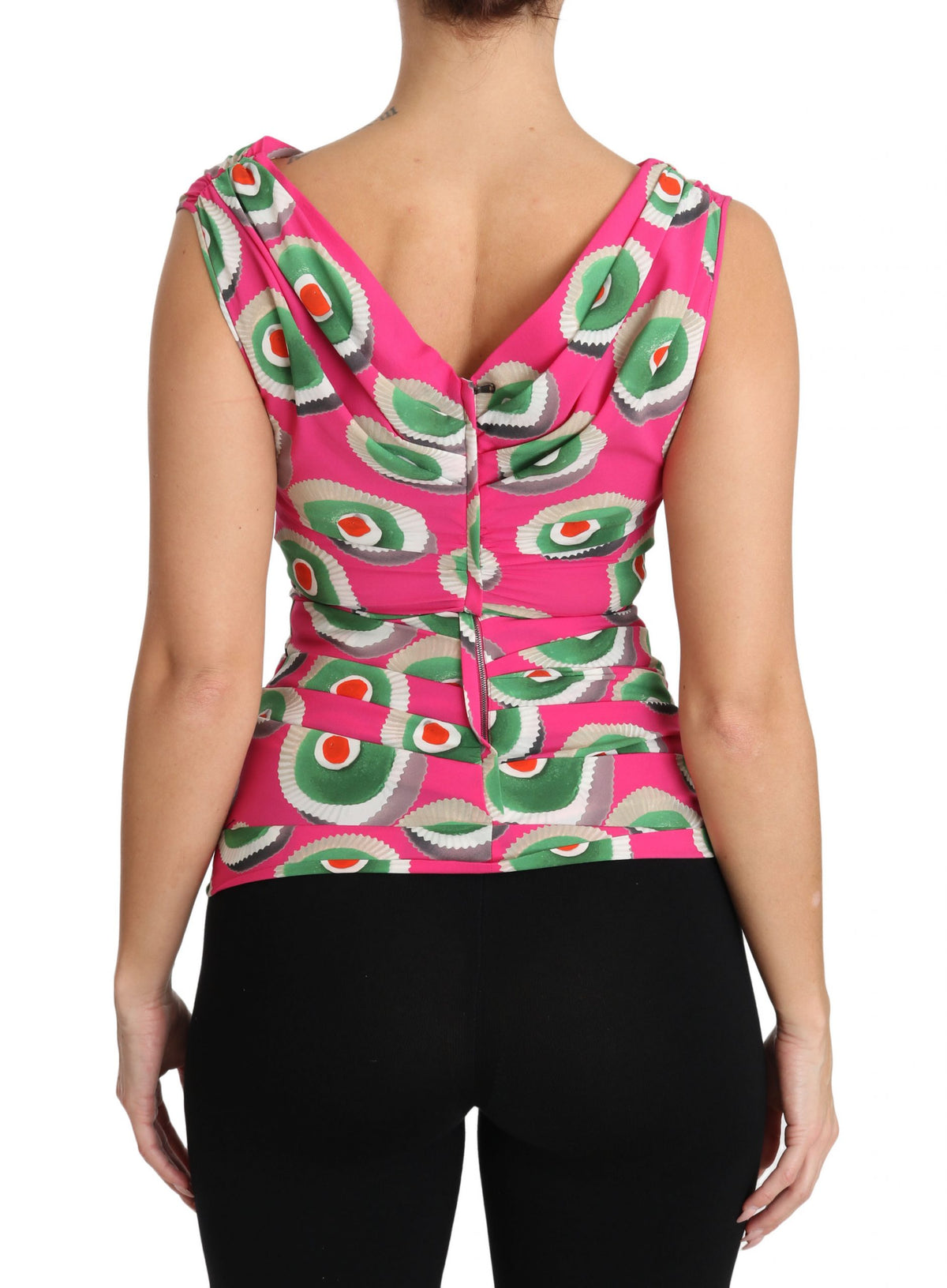 Dolce &amp; Gabbana Gâteau sicilien extensible en soie rose