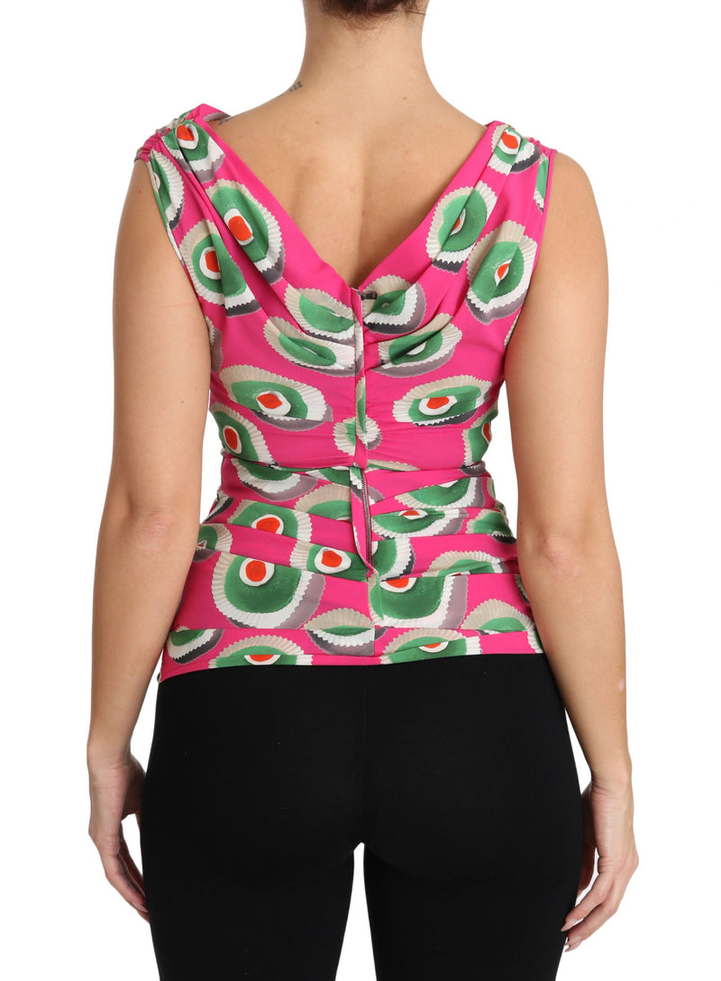 Dolce &amp; Gabbana Gâteau sicilien extensible en soie rose