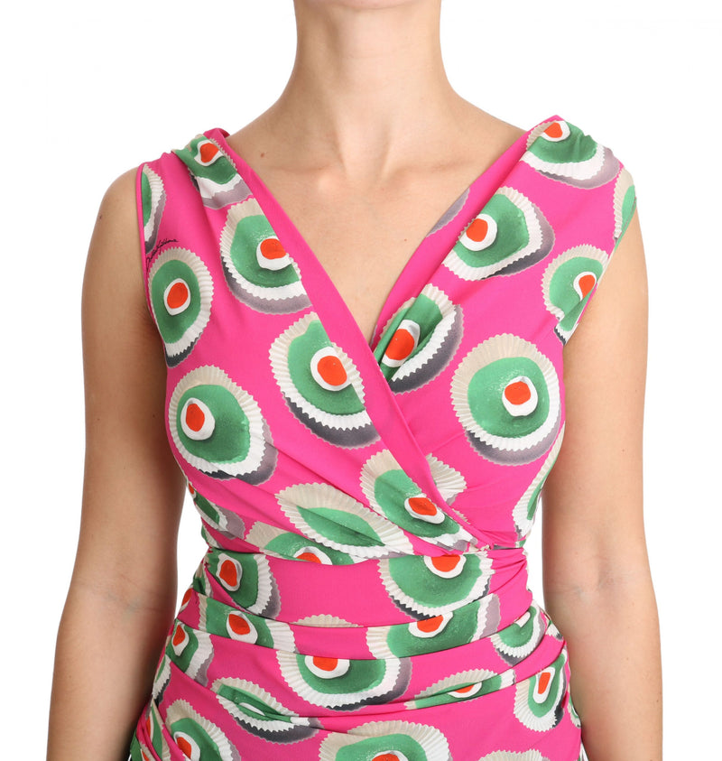 Dolce &amp; Gabbana Gâteau sicilien extensible en soie rose
