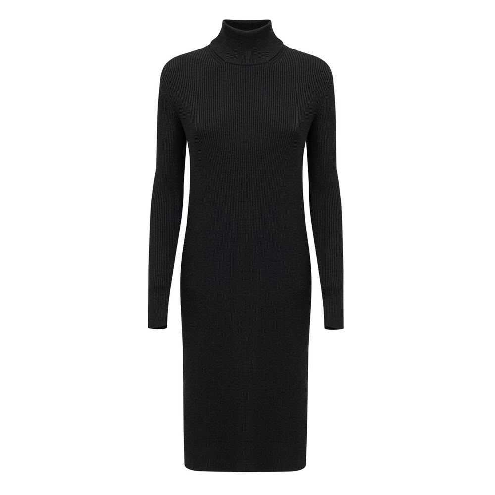 Bottega Veneta Black Wool Long Dress - Élégance et Polyvalence
