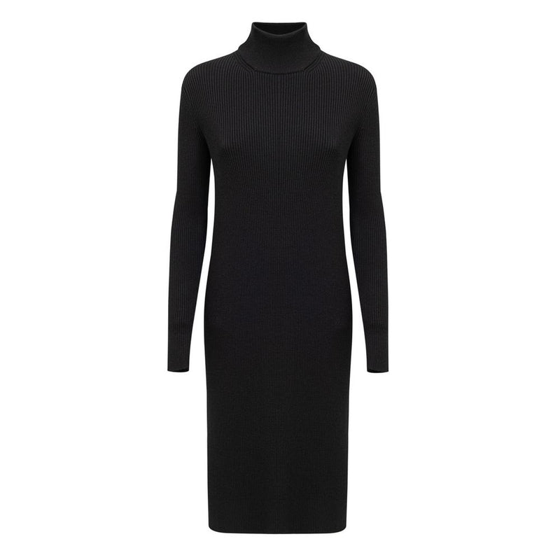 Bottega Veneta Black Wool Long Dress - Elegant & Versatile