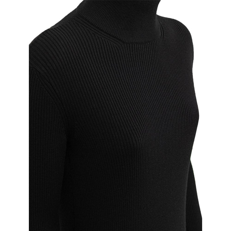 Bottega Veneta Black Wool Long Dress - Elegant & Versatile
