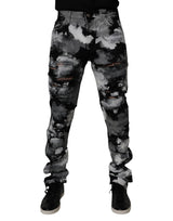 Jeans skinny en jean délavé et camouflage multicolore de Dolce &amp; Gabbana