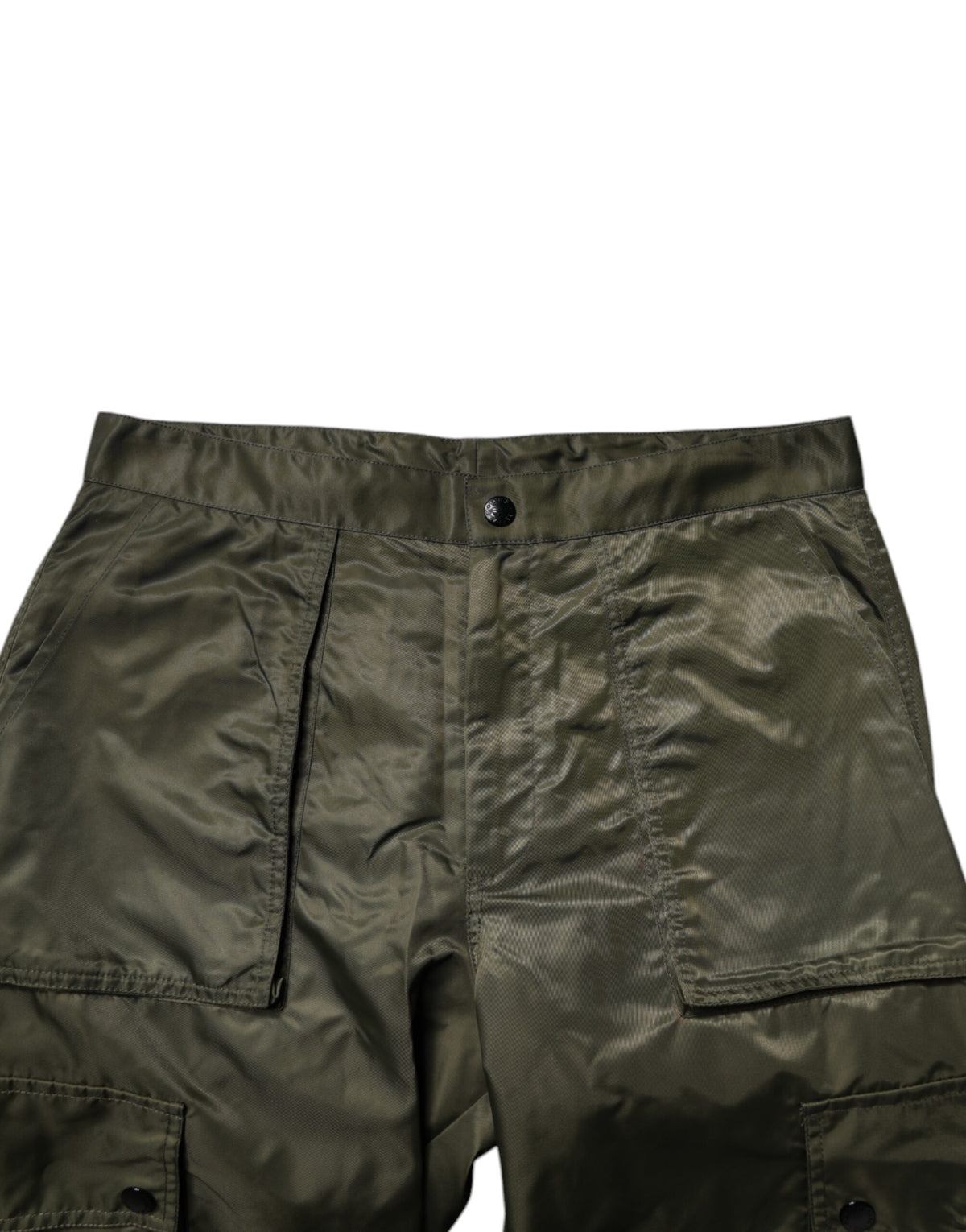 Pantalons cargo en nylon vert foncé de Dolce &amp; Gabbana