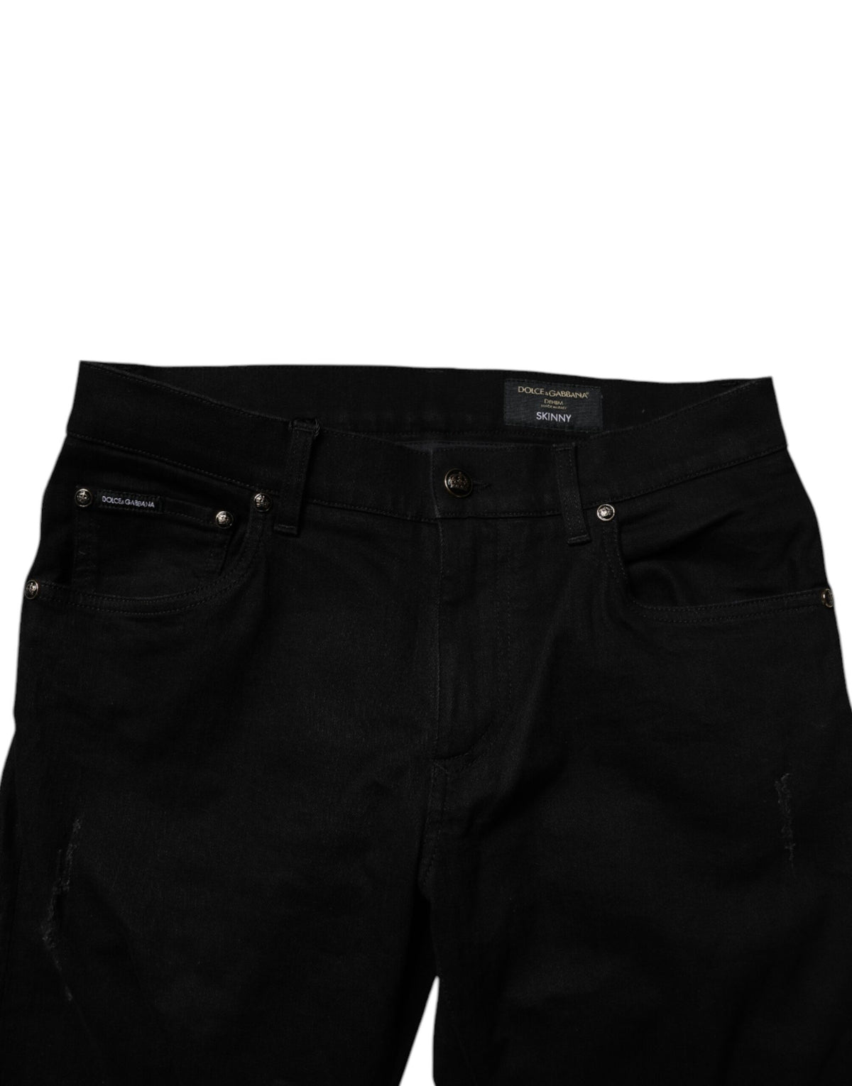 Jean slim en coton noir extensible pour homme de Dolce &amp; Gabbana