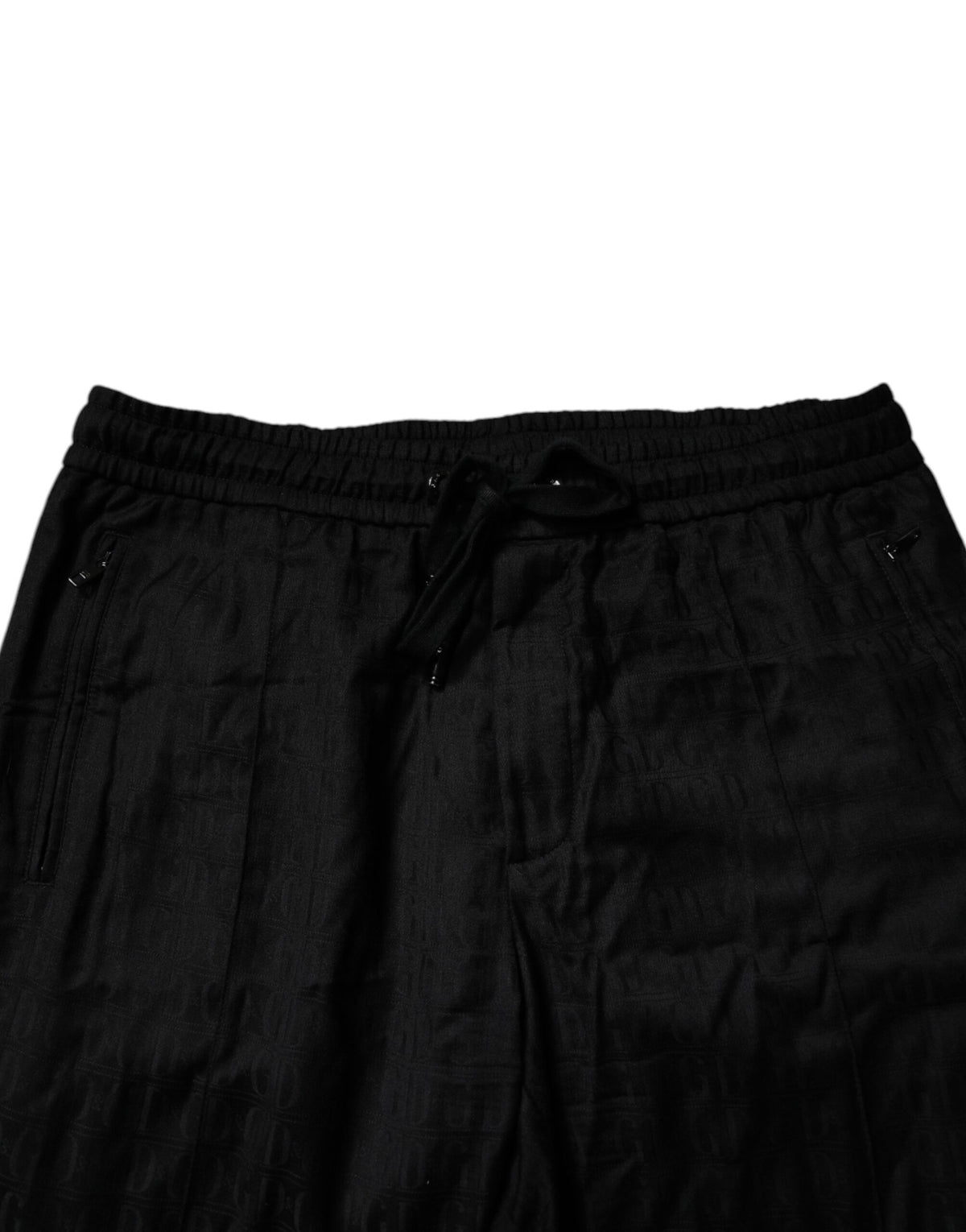 Pantalon de jogging en laine noire Dolce &amp; Gabbana
