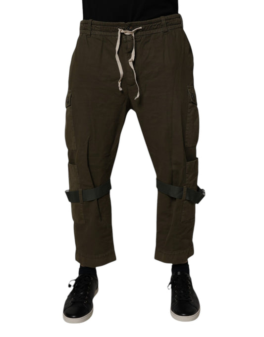 Dolce &amp; Gabbana Cargo broek van stretch katoen in bruin