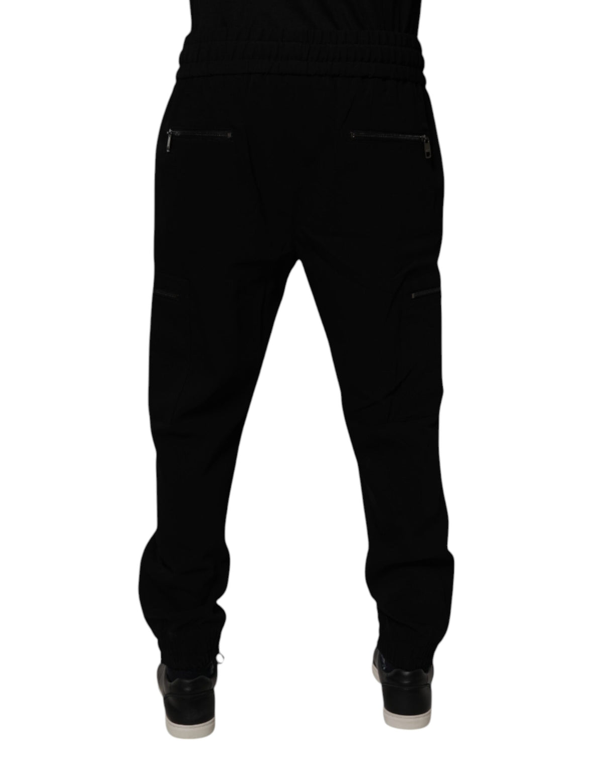 Pantalon de jogging en laine extensible noir de Dolce &amp; Gabbana