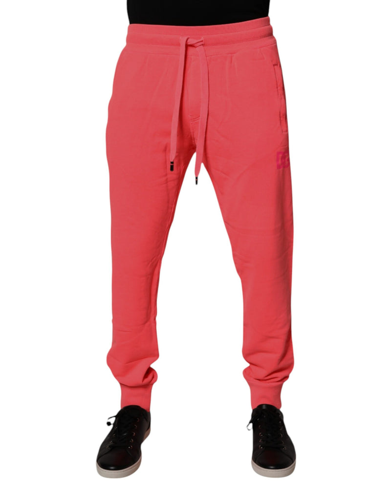 Pantalon de jogging en coton rouge néon Dolce &amp; Gabbana pour homme.