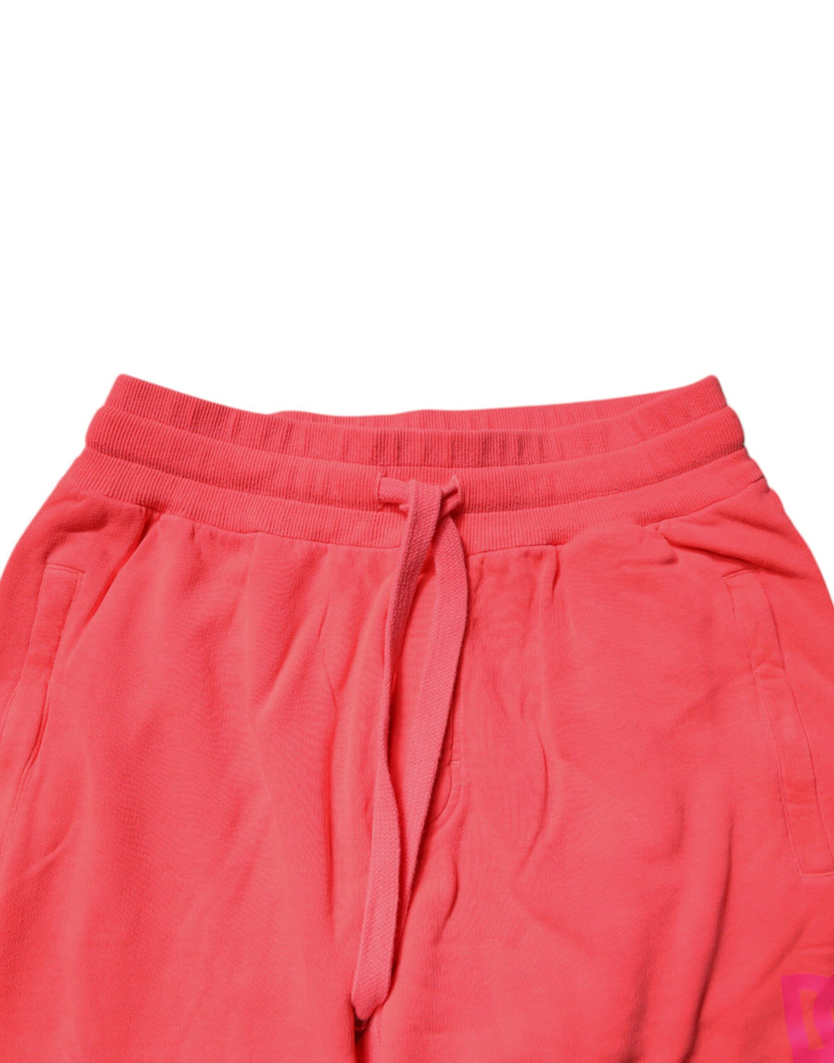 Pantalon de jogging en coton rouge néon Dolce &amp; Gabbana pour homme.