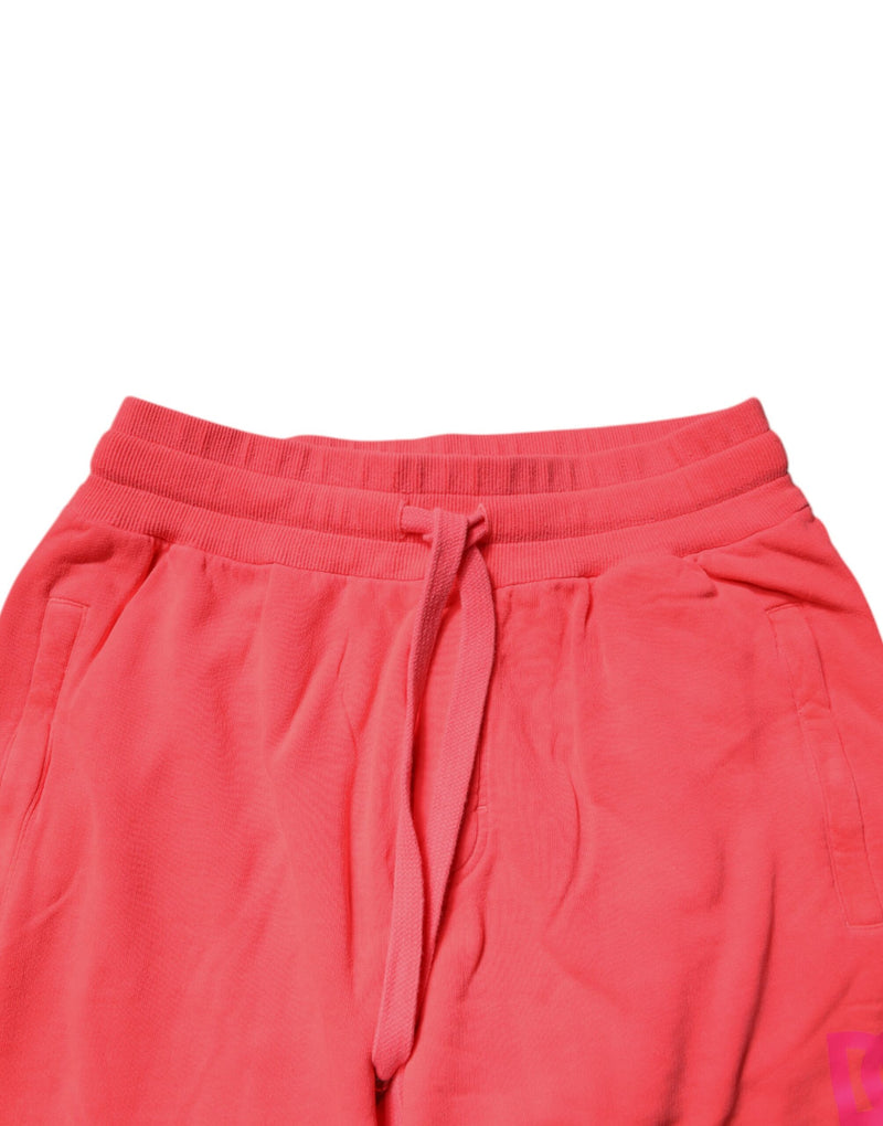 Pantalon de jogging en coton rouge néon Dolce &amp; Gabbana pour homme.