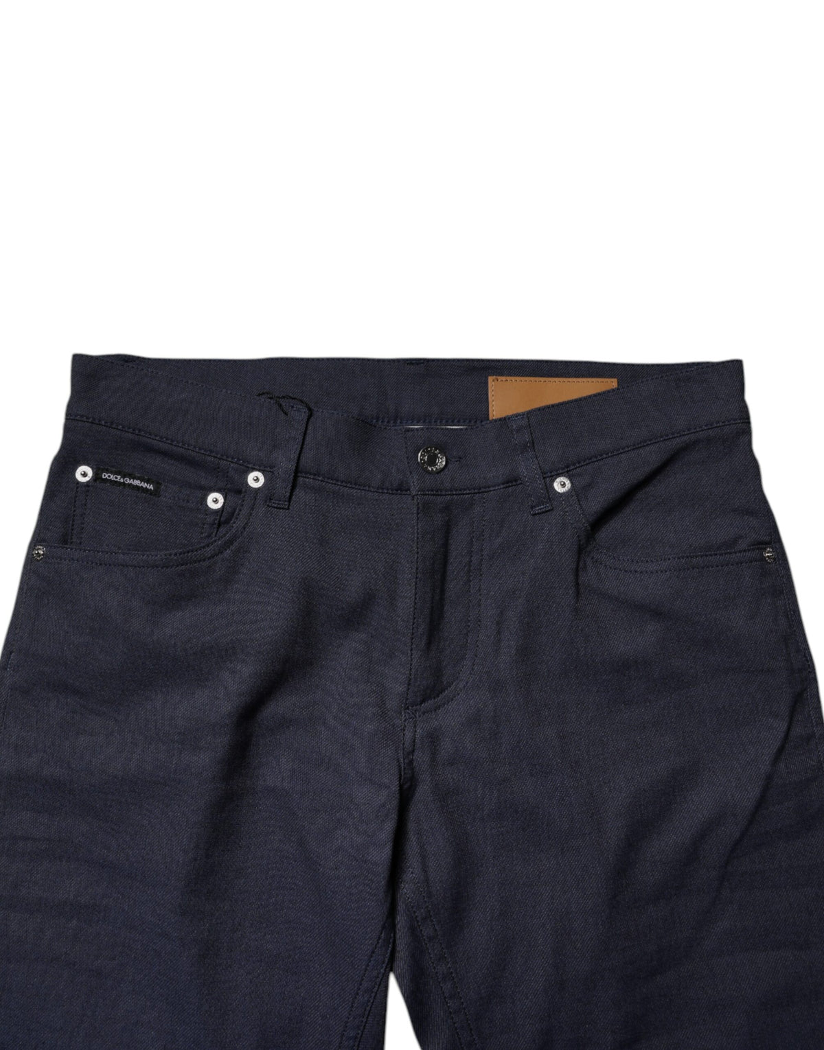 Jeans skinny en coton extensible bleu foncé de Dolce &amp; Gabbana