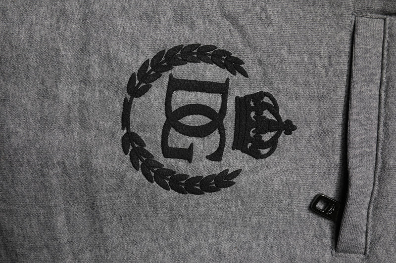 Dolce &amp; Gabbana grijze katoenen joggingbroek met logo, heren.