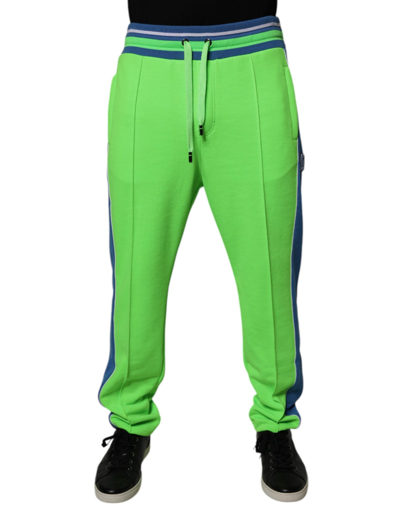 Dolce &amp; Gabbana groene en blauwe joggingbroek