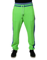 Pantalon de survêtement jogging vert et bleu Dolce &amp; Gabbana