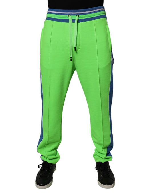 Dolce &amp; Gabbana groene en blauwe joggingbroek