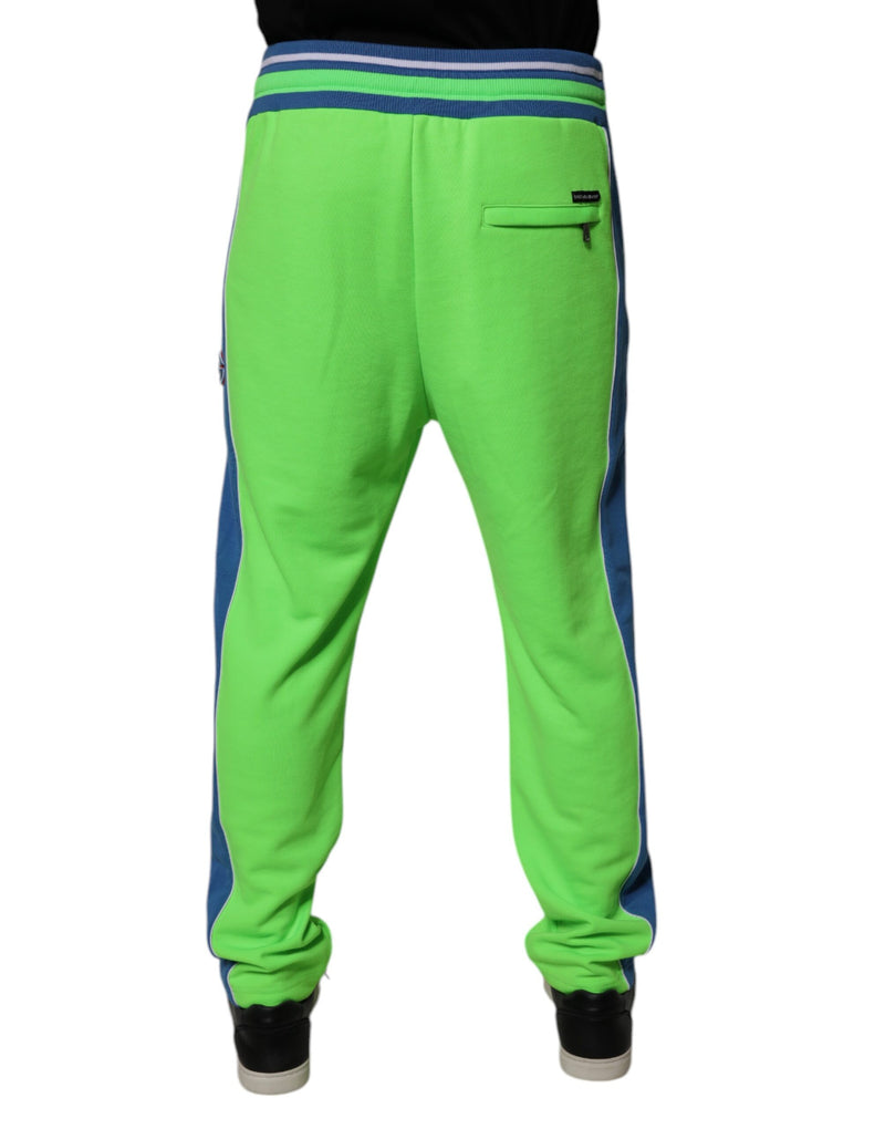 Dolce &amp; Gabbana groene en blauwe joggingbroek