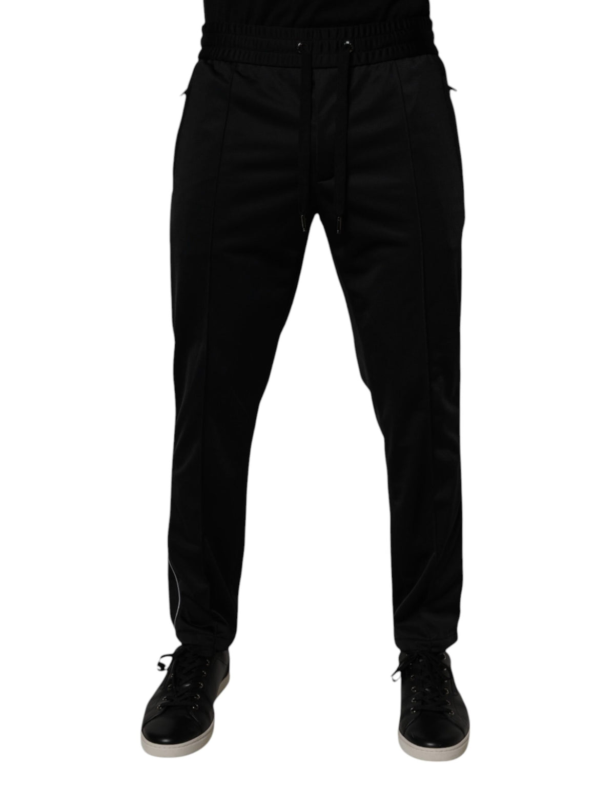 Pantalon de jogging en polyester noir pour homme Dolce &amp; Gabbana