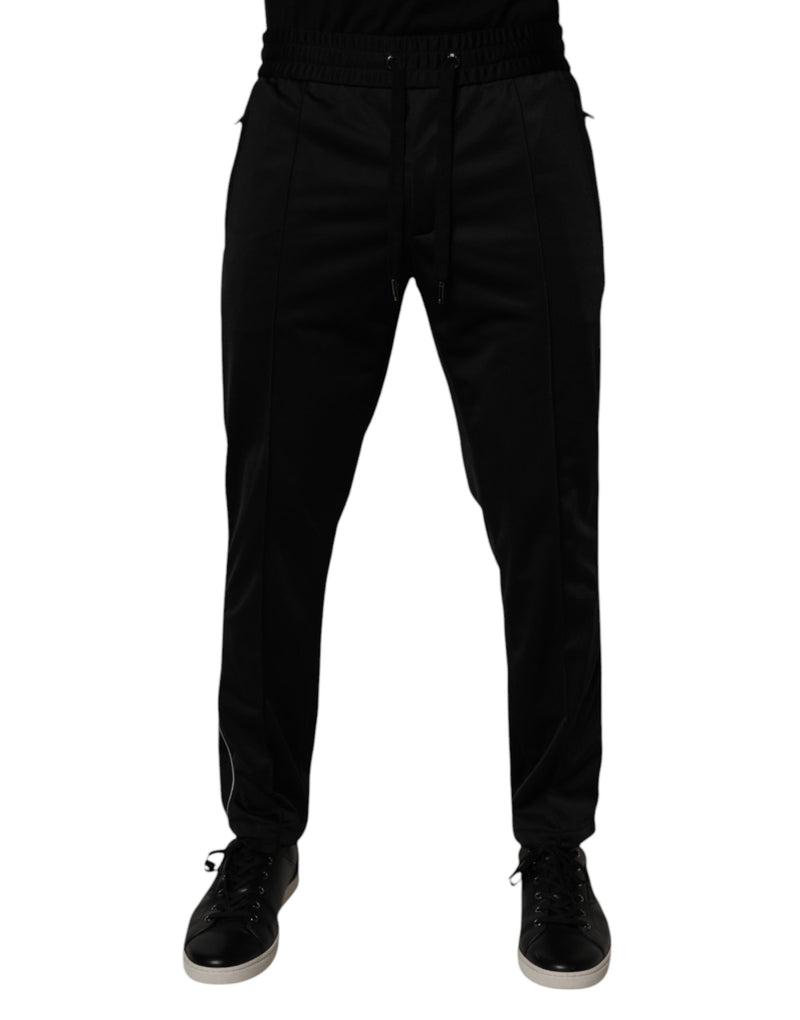 Pantalon de jogging en polyester noir pour homme Dolce &amp; Gabbana