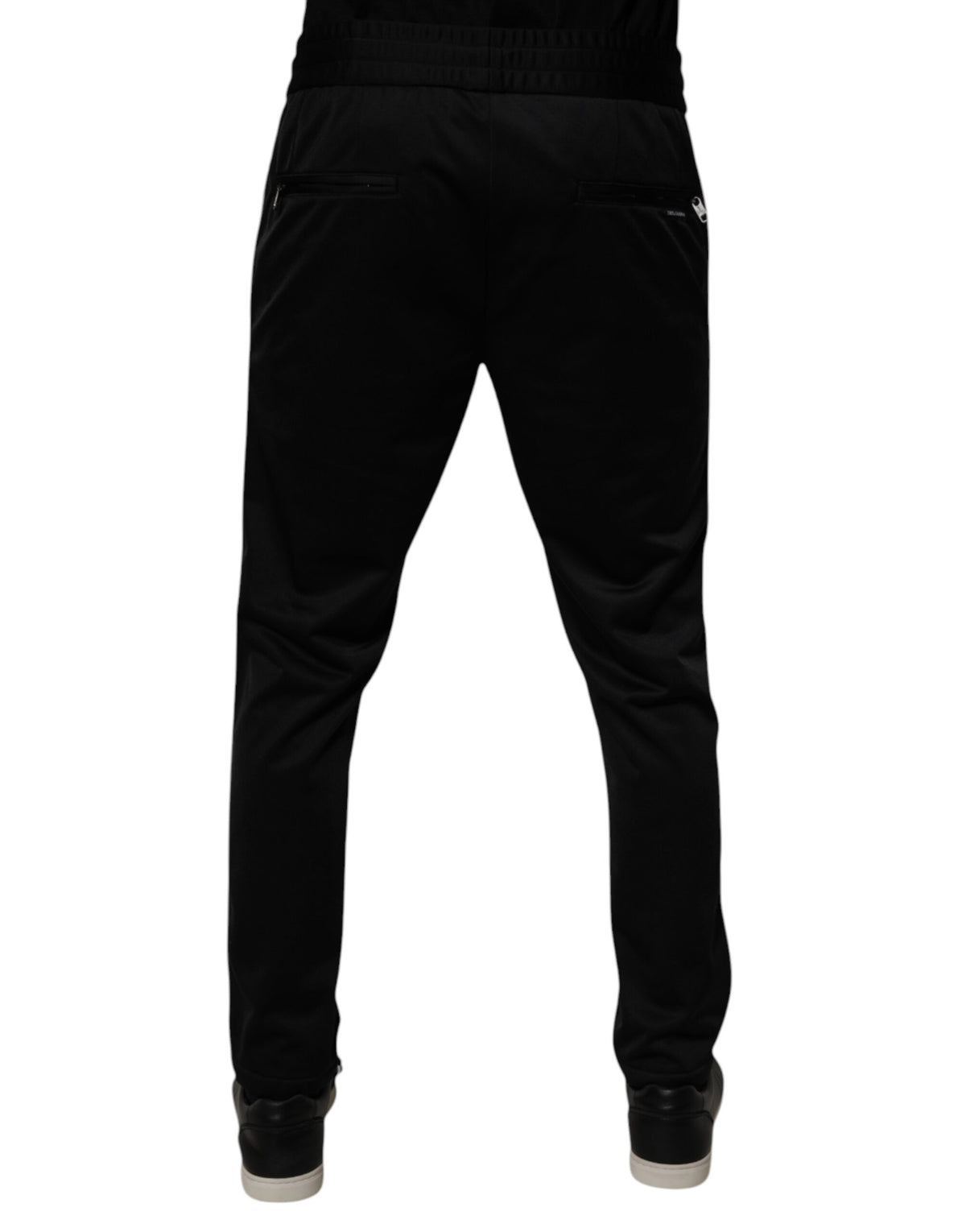Pantalon de jogging en polyester noir pour homme Dolce &amp; Gabbana