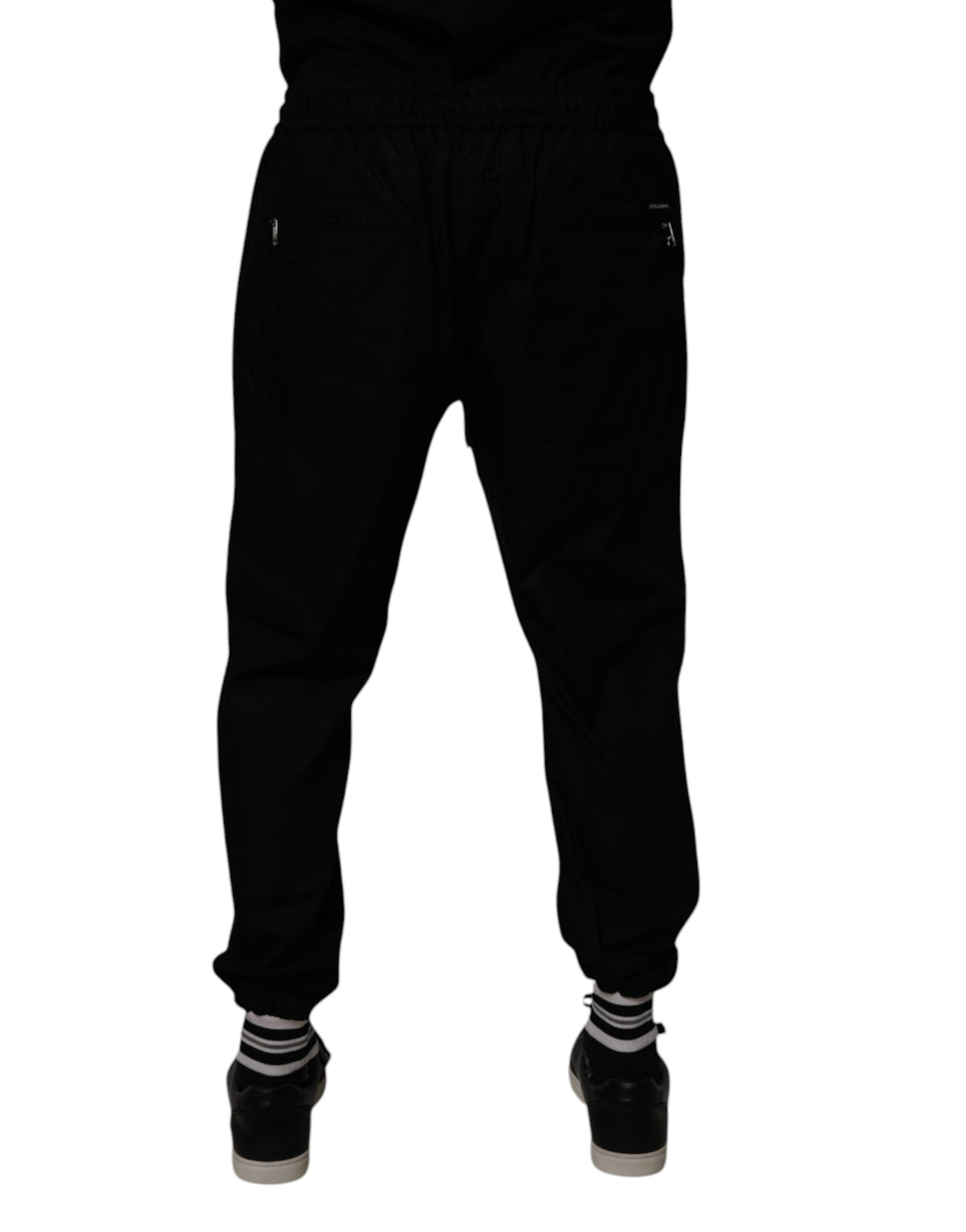 Pantalon de jogging en coton noir pour homme Dolce &amp; Gabbana
