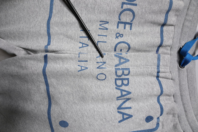 Dolce &amp; Gabbana grijze joggingbroek van katoen met logo voor heren